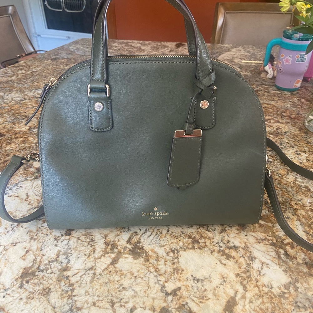 Kate Spade Forest Green Leather Bag